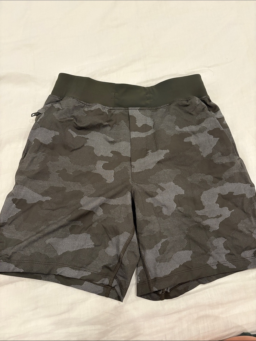 Lululemon Green Camo Shorts
